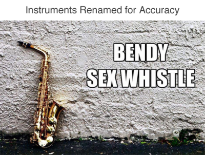 instruments renamed for accuracy