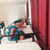 naked sleeper in hostel