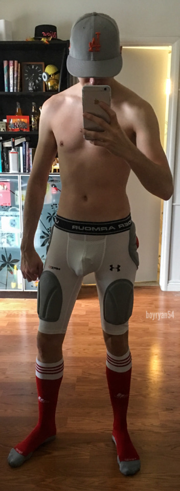 broke out my football pads for my day 16 of the
