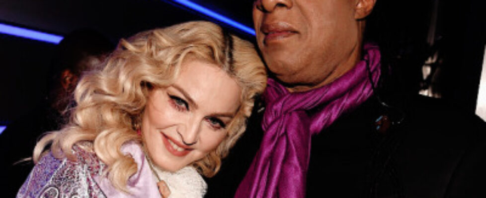 madonna stevie wonder backstage at the 2016