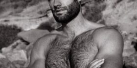 hairy chests beard muscle model damn fine