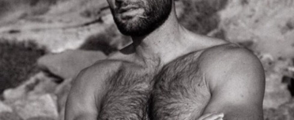 hairy chests beard muscle model damn fine