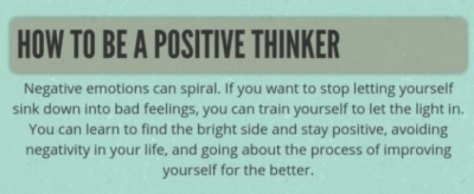 how to be a positive thinker no poison can kill a