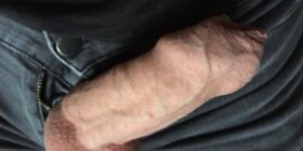 hard uncut foreskin penis