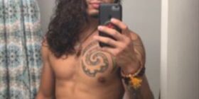 long haired cutie with a thick uncut dick