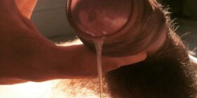 me cuming my big load