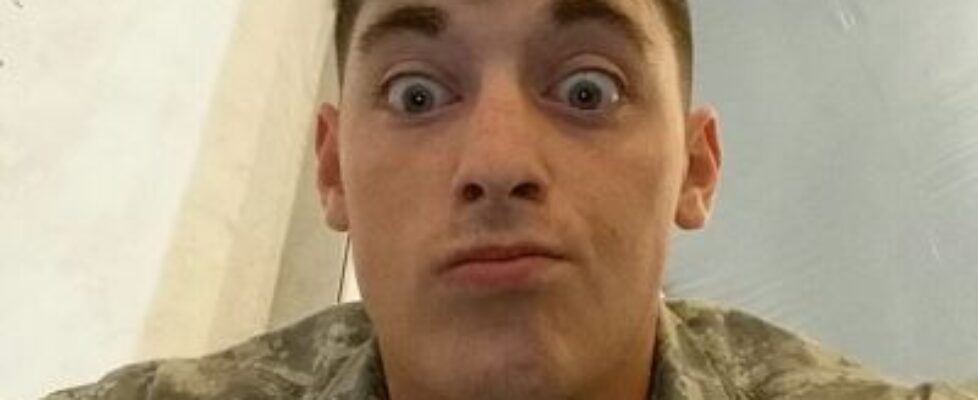 travis is a hot military stud who loves to show