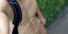naked walk in the fields