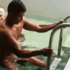 getting out of pool with boner exposedtease