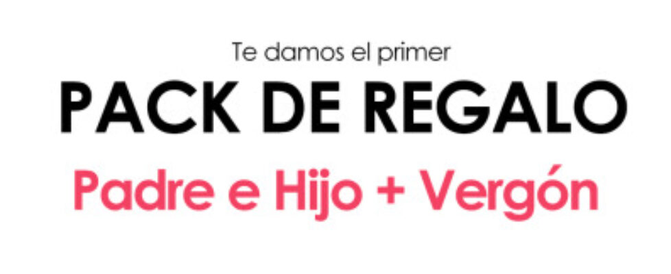 primer pack de regalo padre e hijo vergón