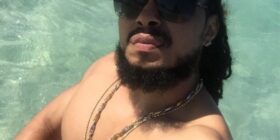 dick out at the beach