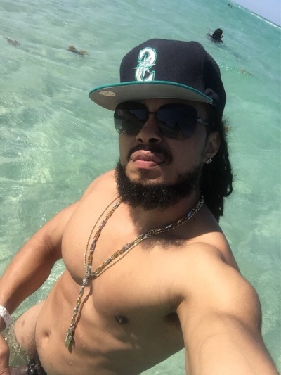 dick out at the beach
