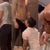 Leonmike17 getting wet in the shower before a pounding