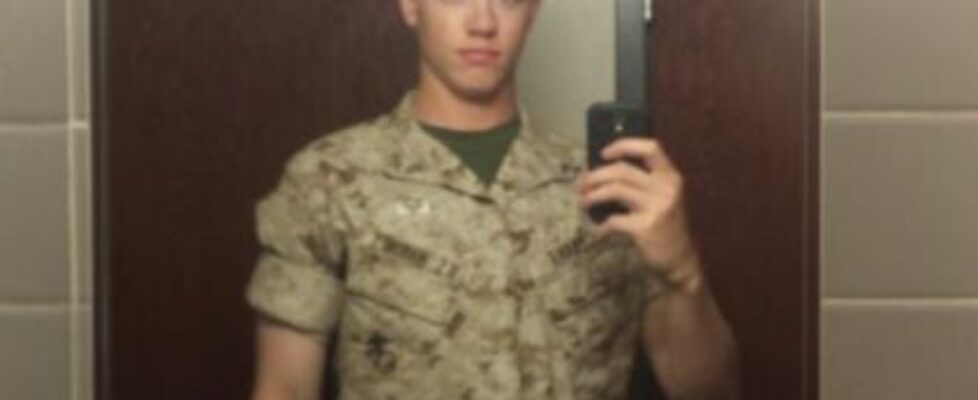 brandon is a sexy marine with a long cock and a