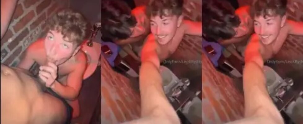 Leoxryder fucking in the club bathroom