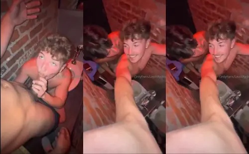 Leoxryder fucking in the club bathroom