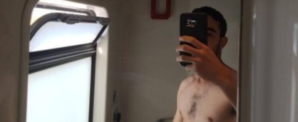 sexy israeli soldier gets naked on the train 20