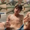 Twink jerks off