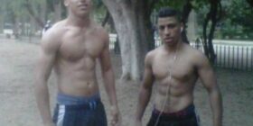 young moroccan lads showing off