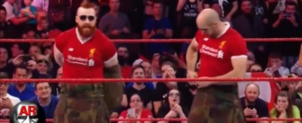 deidrelovessheamus sheamus and cesaro looking