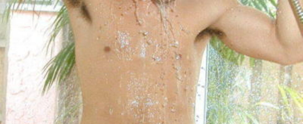 italian model jm posing duringafter a shower