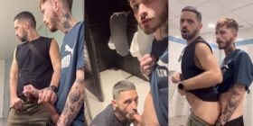 Hariel dias and shulxxx fuck in a public bathroom