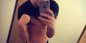 sexy chav showin cock and spunk