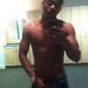 in the hotel gym bathroom