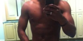 in the hotel gym bathroom