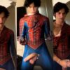 Logansprivatepage jerking off in a spiderman costume