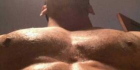 stunning boy very energetic in bed