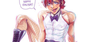 your fave bunny boy delivering you easter eggs